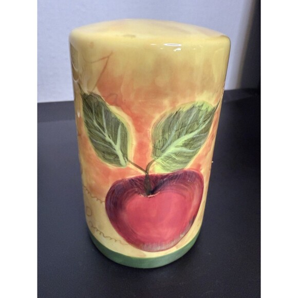 Vintage Fruit Design Ceramic Salt and Pepper Shakers Collectible Kitchen 3.5" H - Picture 5 of 8